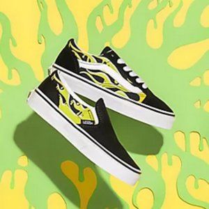 VANS Black Slip On Printed Skate Shoes